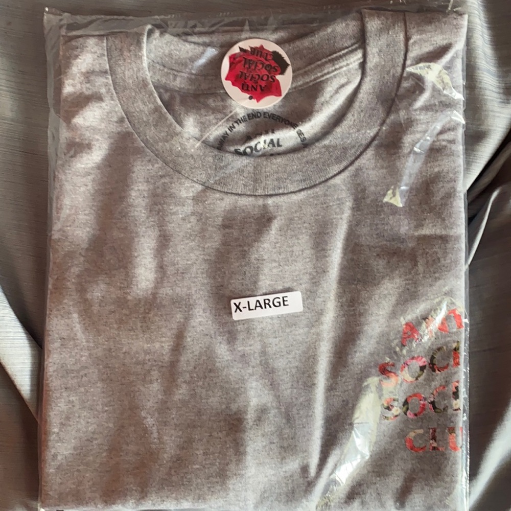 Anti Social Social Club Bed Grey T-shirt